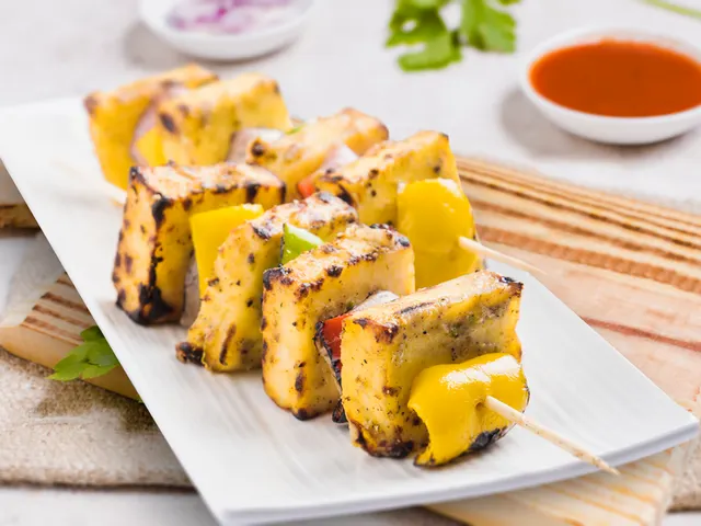 Espeto de queijo provolone